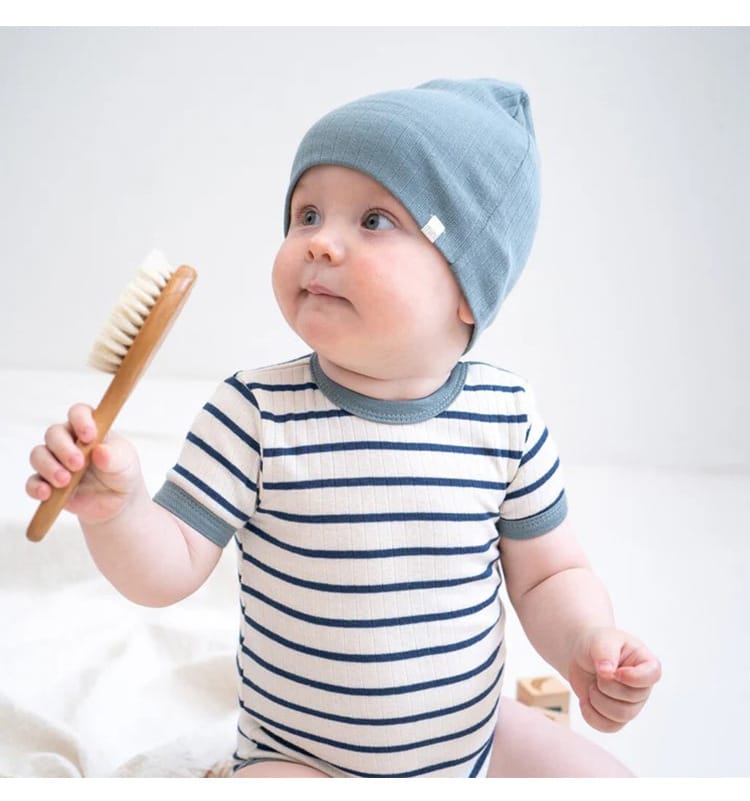 Striped Ribbed Cotton Romper マルチボーダー 半袖ノースリーブロンパース【mh0013597】 Beitaoya 半袖ロンパース