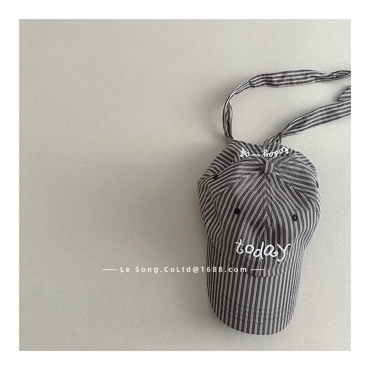 Striped Ribbon Cap ストライプ ベースボールキャップ【mh0013082】 mamahalo accessories ベビー用帽子