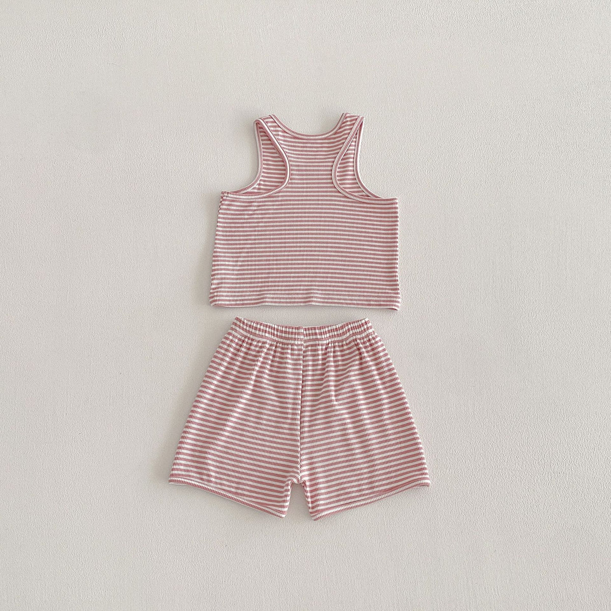 Striped Sleeveless Vest Shorts Set ボーダー ノースリーブ セットアップ【mh0012715】 angou ノースリーブセットアップ