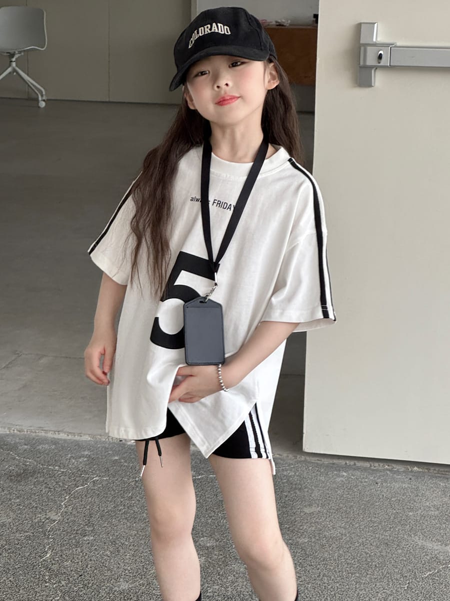 Striped Sporty Shorts ライン ショートパンツ【mh0013078】 mamahalo kids ハーフパンツ・ショートパンツ