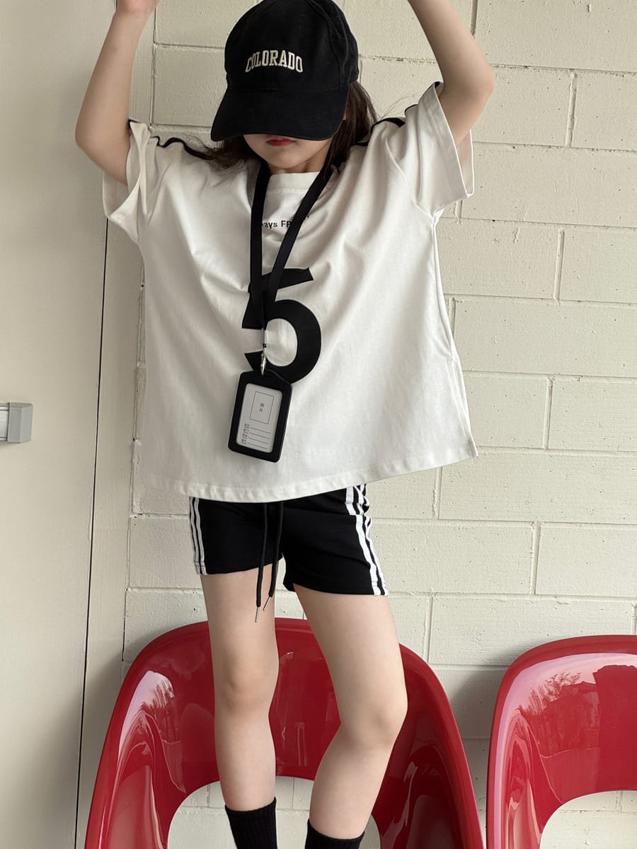 Striped Sporty Shorts ライン ショートパンツ【mh0013078】 mamahalo kids ハーフパンツ・ショートパンツ