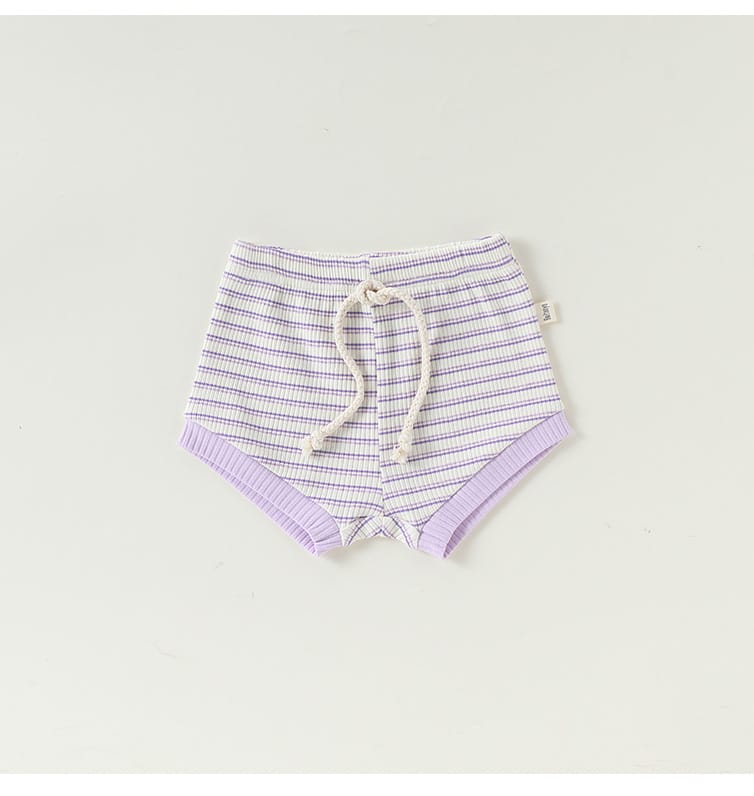 Striped Tee & Shorts Set ボーダー 半袖Tシャツ ショートパンツ セット【mh0013033】 Beitaoya 半袖セットアップ