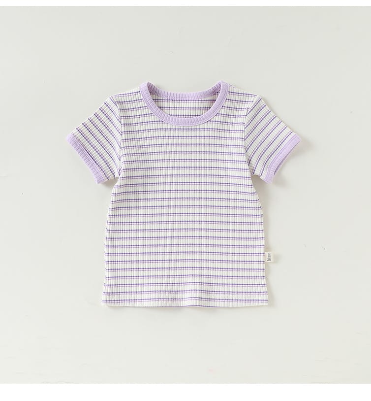 Striped Tee & Shorts Set ボーダー 半袖Tシャツ ショートパンツ セット【mh0013033】 Beitaoya 半袖セットアップ