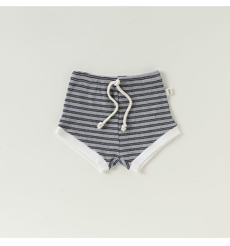 Striped Tee & Shorts Set ボーダー 半袖Tシャツ ショートパンツ セット【mh0013033】 Beitaoya 半袖セットアップ