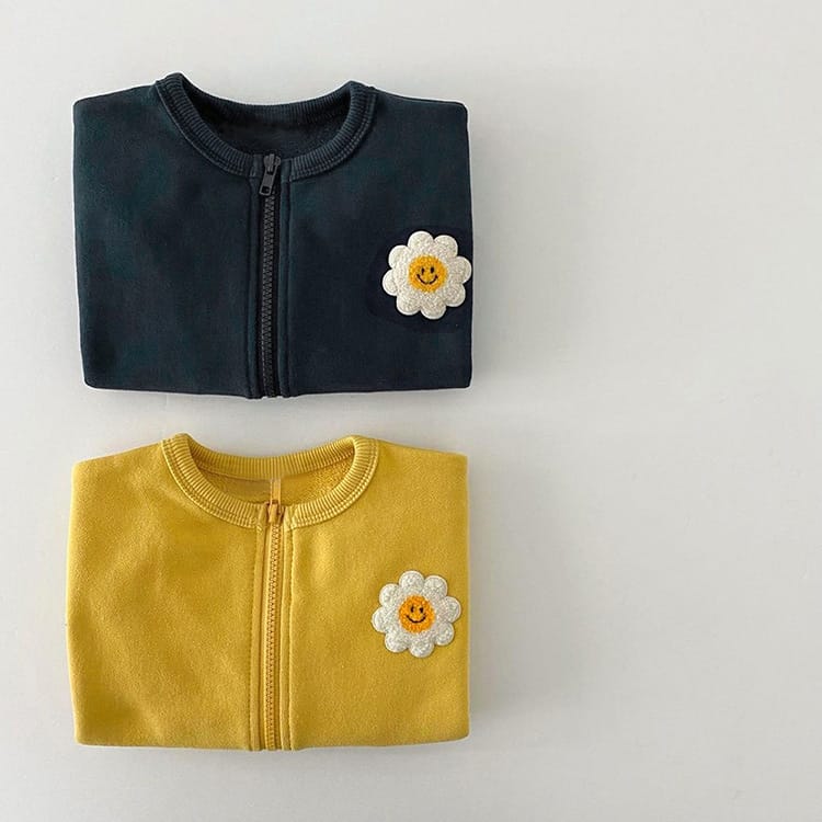 Sunflower Embroidered Jacket フラワー 刺繍 カーディガン【mh0012668】 BBAMMA カーディガン・パーカー