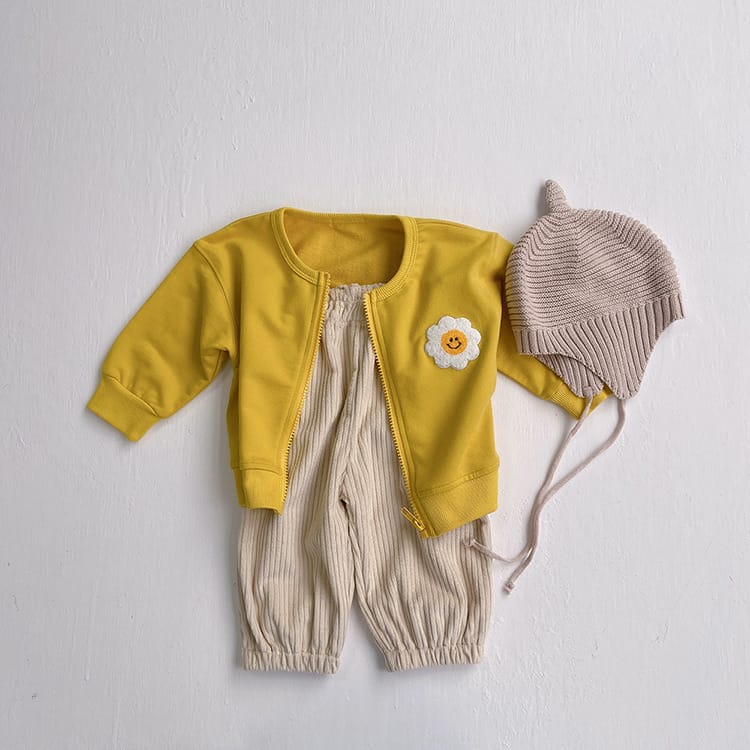 Sunflower Embroidered Jacket フラワー 刺繍 カーディガン【mh0012668】 BBAMMA カーディガン・パーカー