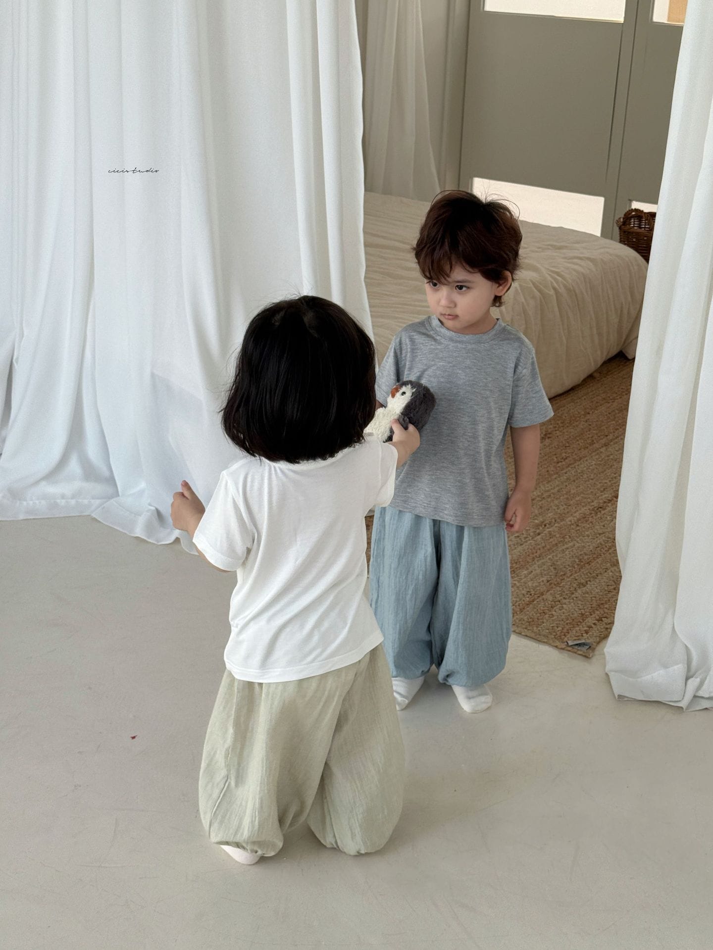 無地 ベーシック 半袖Tシャツ シンプル【mh0013690】 cicikids 半袖Tシャツ