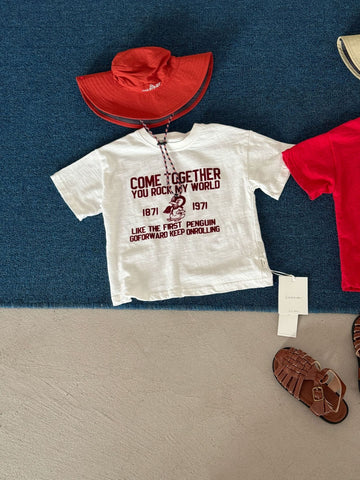 レターロゴ スラブコットン 半袖Tシャツ アメカジヴィンテージ【mh0013697】 cicikids 半袖Tシャツ
