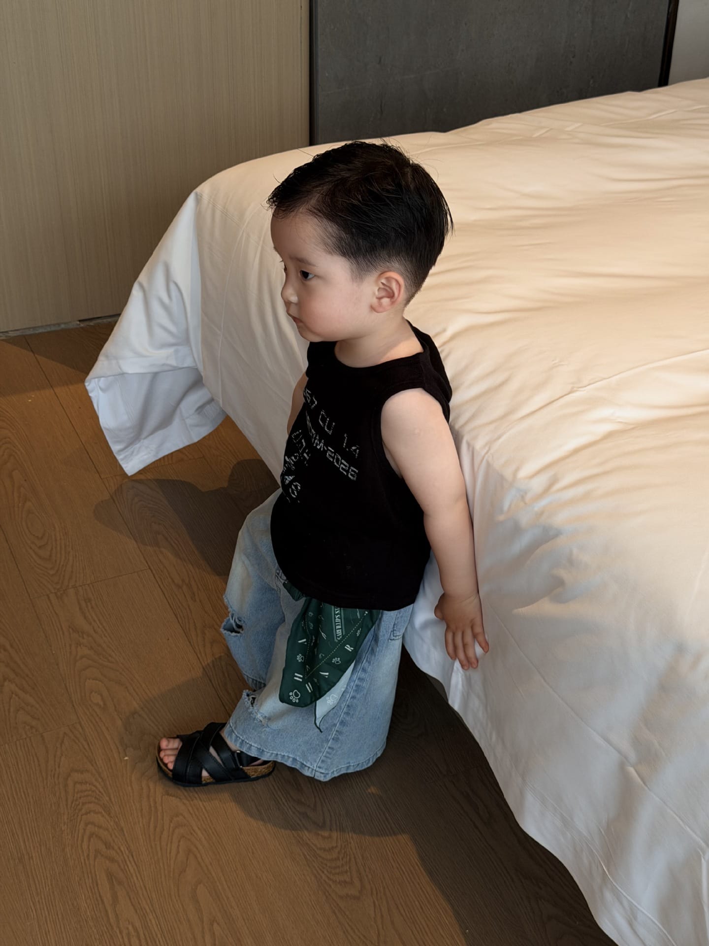 ロゴプリント ノースリーブTシャツ ストリート【mh0013700】 cicikids タンクトップ・キャミソール・ノースリーブトップス