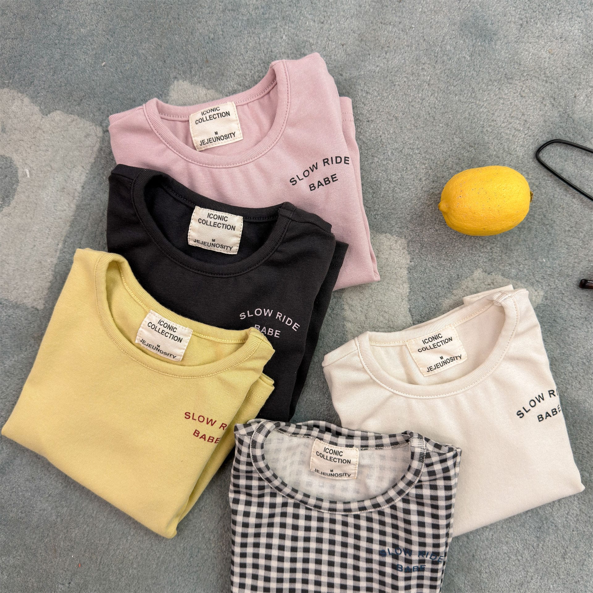 ワンポイントロゴ チェック 半袖Tシャツ【mh0013711】 ADbaby 半袖Tシャツ