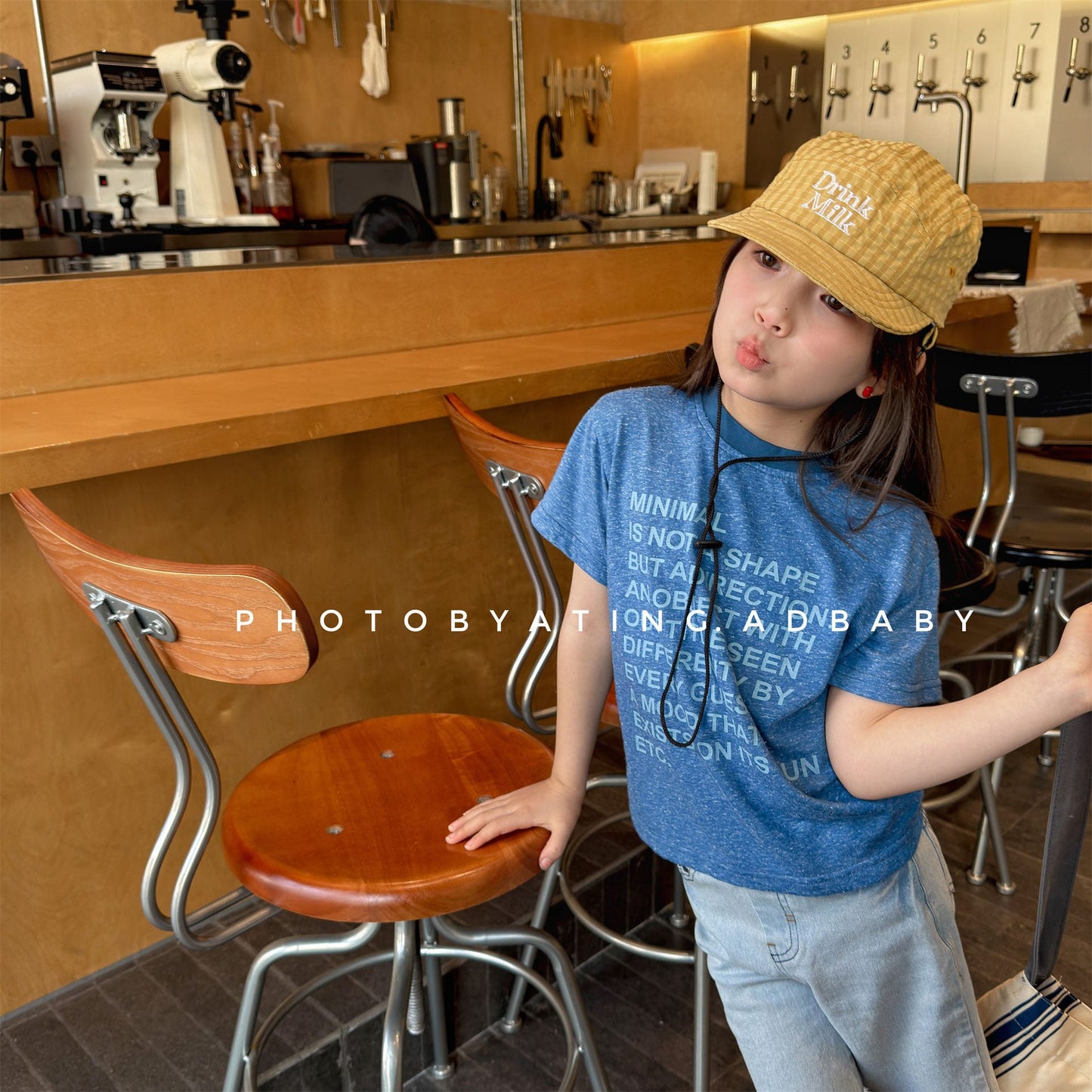 レターグラフィティプリント 半袖Tシャツ【mh0013720】 ADbaby 半袖Tシャツ