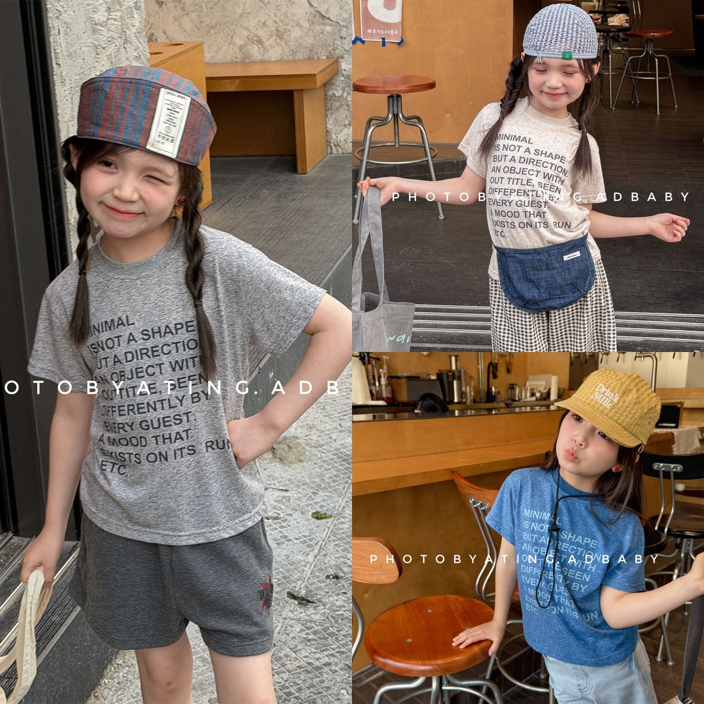 レターグラフィティプリント 半袖Tシャツ【mh0013720】 ADbaby 半袖Tシャツ