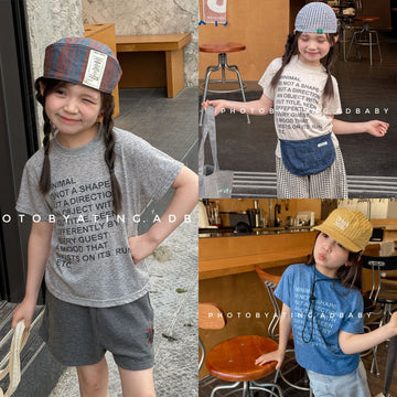 レターグラフィティプリント 半袖Tシャツ【mh0013720】 ADbaby 半袖Tシャツ
