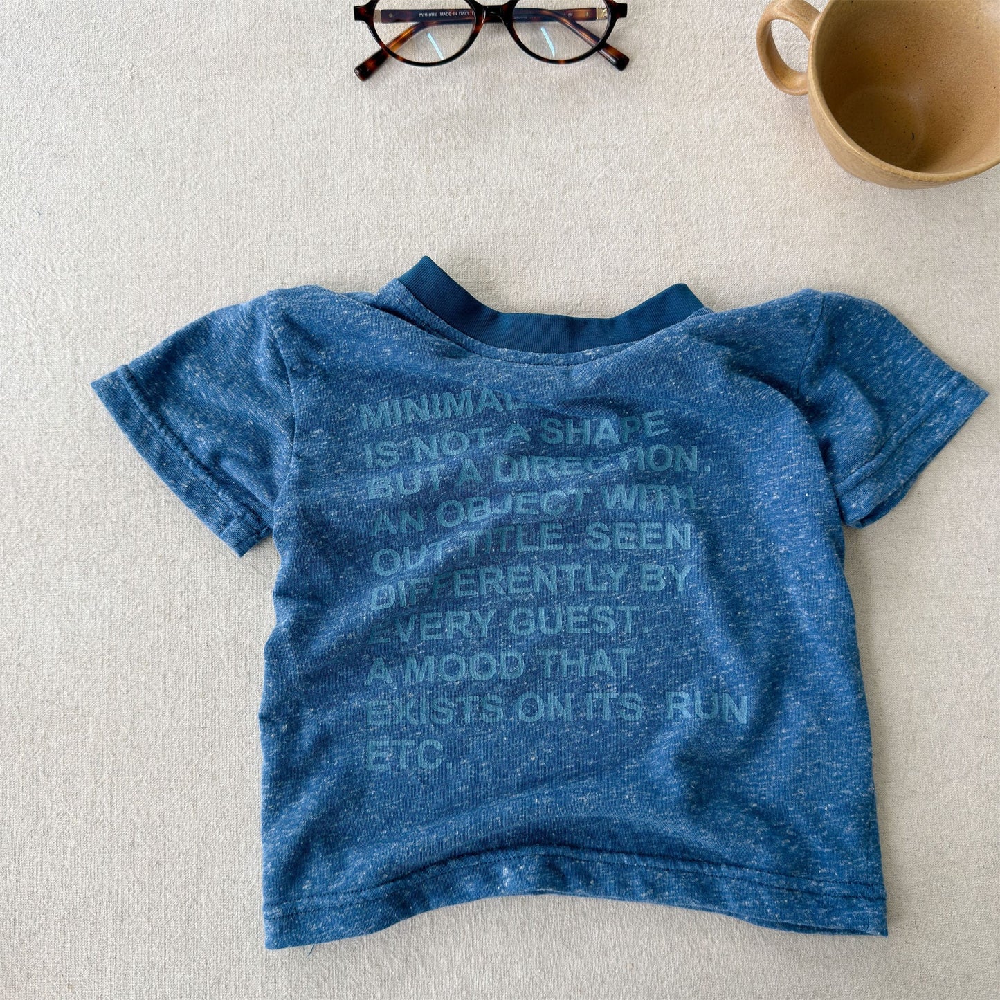 レターグラフィティプリント 半袖Tシャツ【mh0013720】 Blue / 80cm ADbaby 半袖Tシャツ