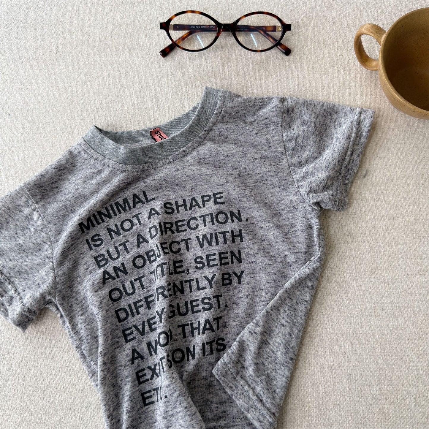 レターグラフィティプリント 半袖Tシャツ【mh0013720】 Gray / 80cm ADbaby 半袖Tシャツ