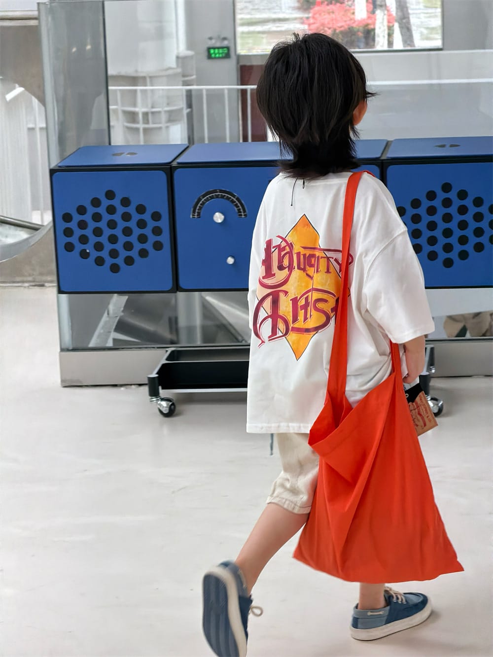 ルーズシルエット マッシュルームプリント 半袖Tシャツ【mh0013730】 MEEGO JAM 半袖Tシャツ