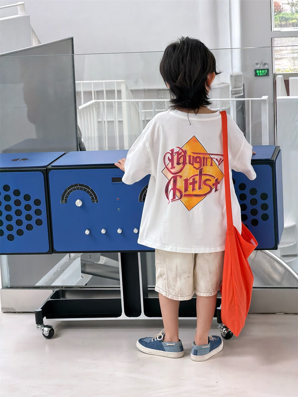 ルーズシルエット マッシュルームプリント 半袖Tシャツ【mh0013730】 MEEGO JAM 半袖Tシャツ