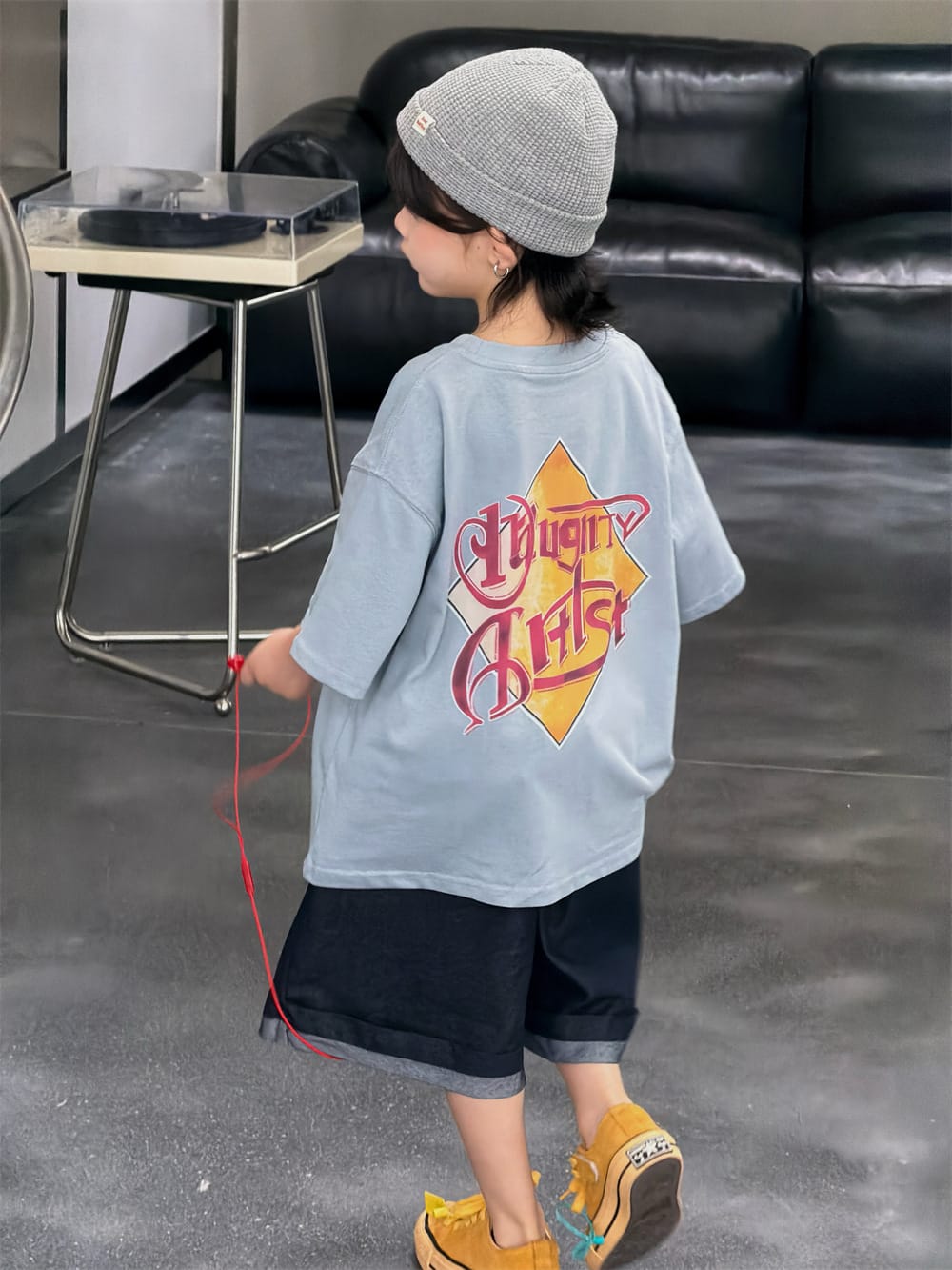 デジタルプリント ルーズ クルーネック 半袖Tシャツ【mh0013731】 MEEGO JAM 半袖Tシャツ