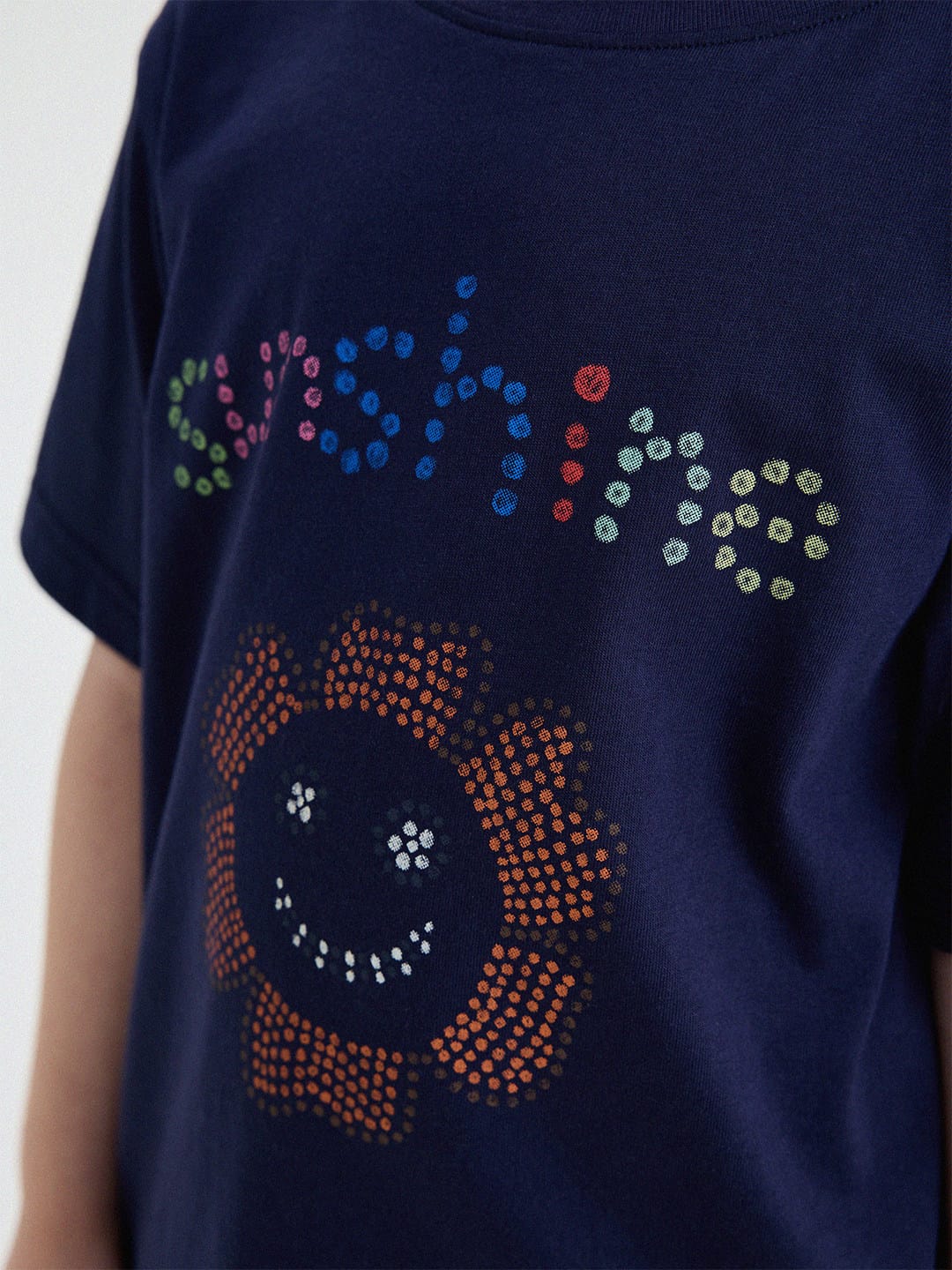 フラワー カラフル ドット プリント ルーズ 半袖Tシャツ【mh0013747】 yunerma 半袖Tシャツ