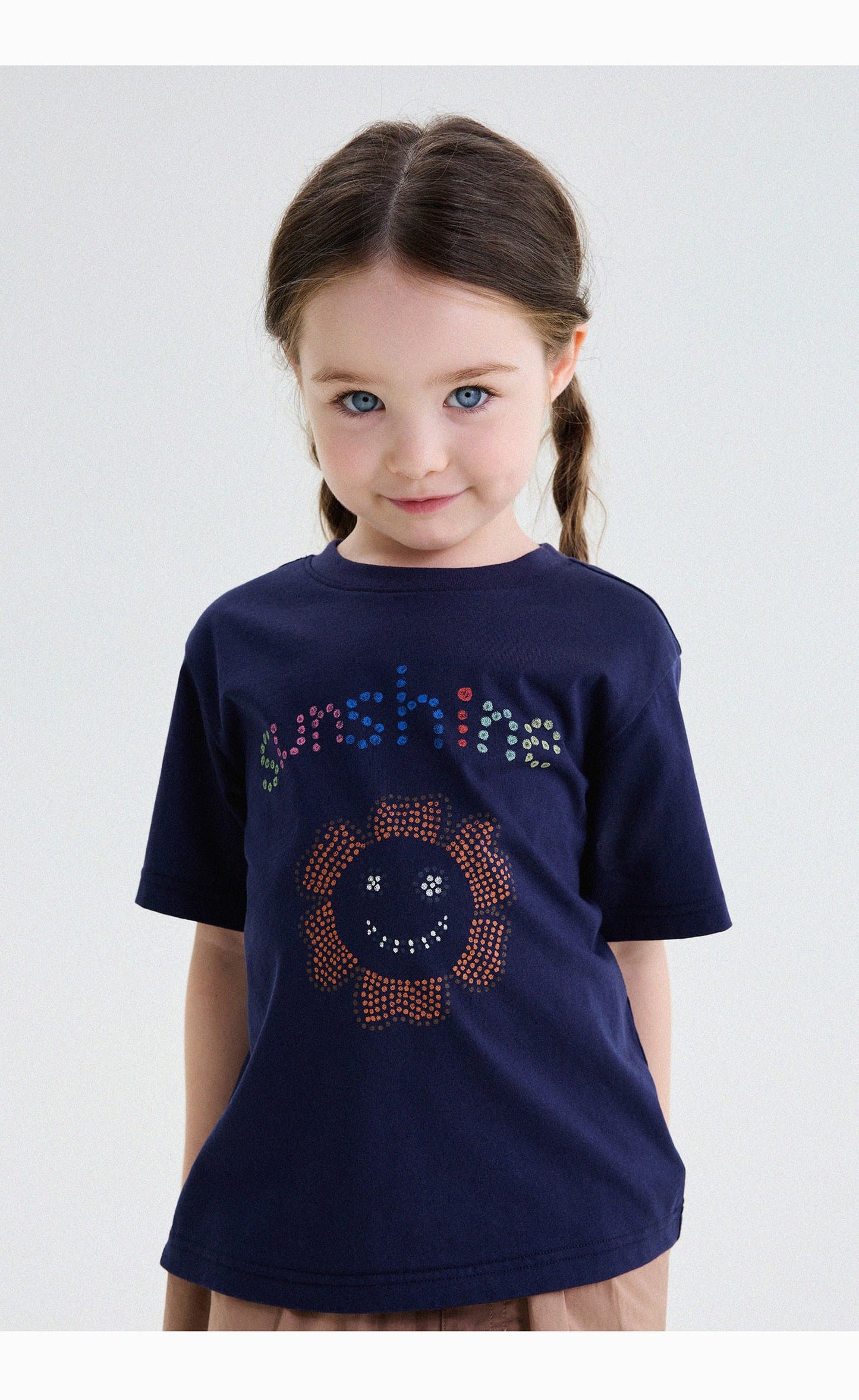 フラワー カラフル ドット プリント ルーズ 半袖Tシャツ【mh0013747】 yunerma 半袖Tシャツ