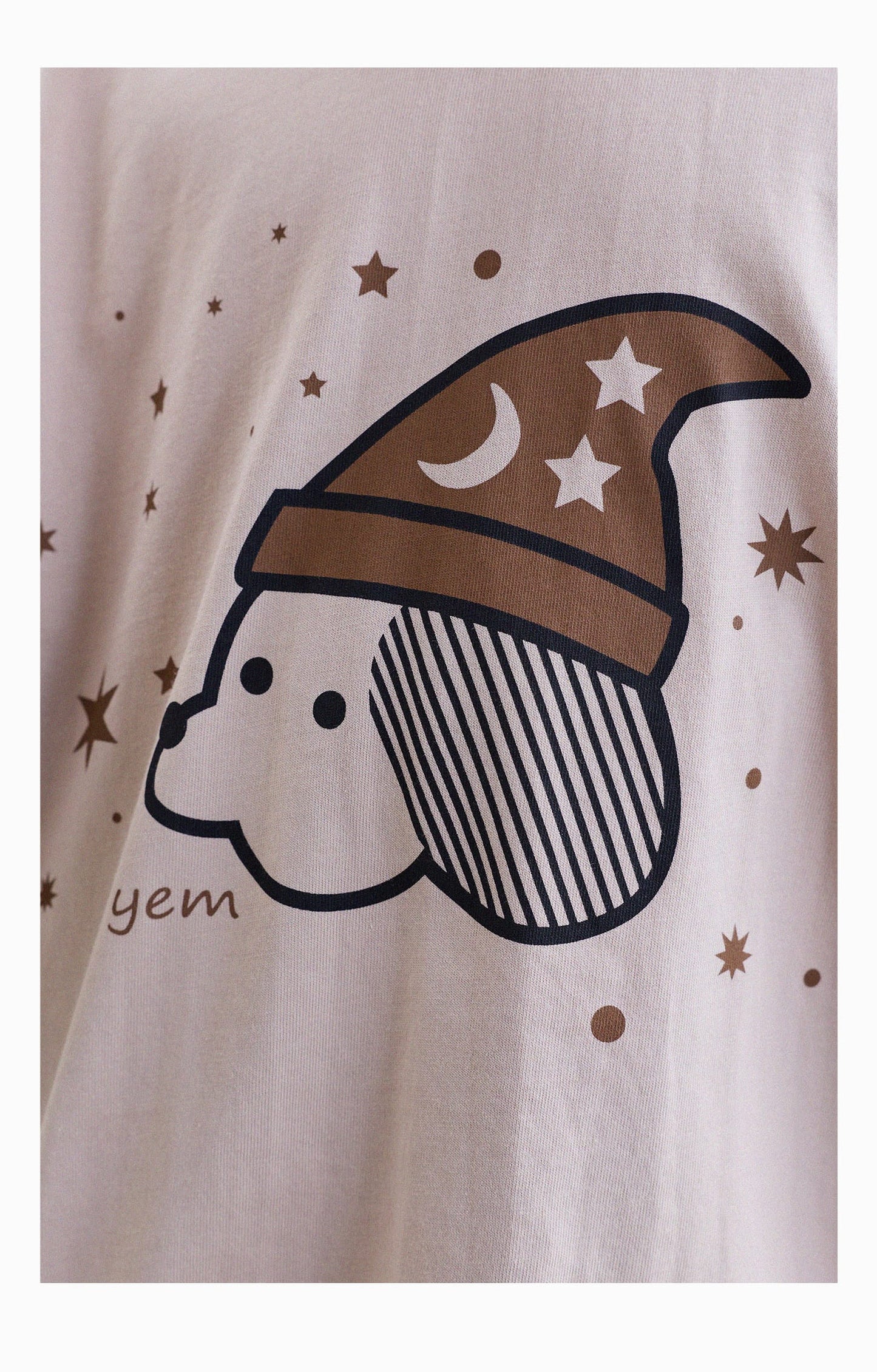 キッズ プリント キャラクター ドロップショルダー 半袖 Tシャツ【mh0013757】 yunerma 半袖Tシャツ