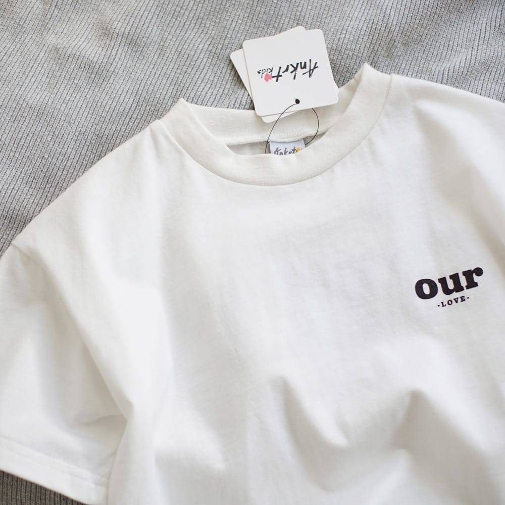 キッズ アルファベットプリント バックプリント ルーズ 半袖Tシャツ【mh0013814】 ANKRT 半袖Tシャツ