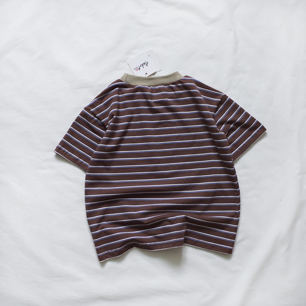 キッズ ボーダー ルーズ オーバーサイズ 半袖Tシャツ【mh0013829】 ANKRT 半袖Tシャツ