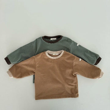 ベビートップス 長袖Tシャツ ボーダー柄 ロンT 2カラー【mh0004439】 nozi. 長袖Tシャツ