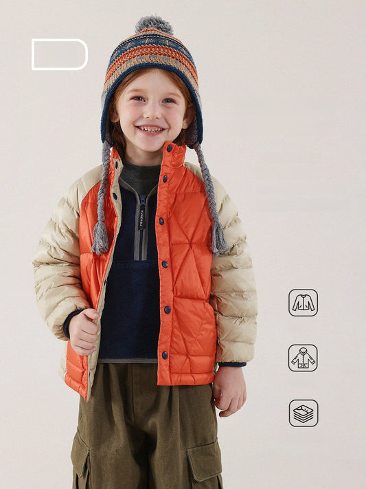 -キッズ ダウンジャケット 90%ホワイトダックダウン 撥水 軽量 アウター【mh0011344】 - mamahalo shop - ショートコート・ジャケット・ジャンパー -  べビー服 - 子供服 - 男の子 - 女の子