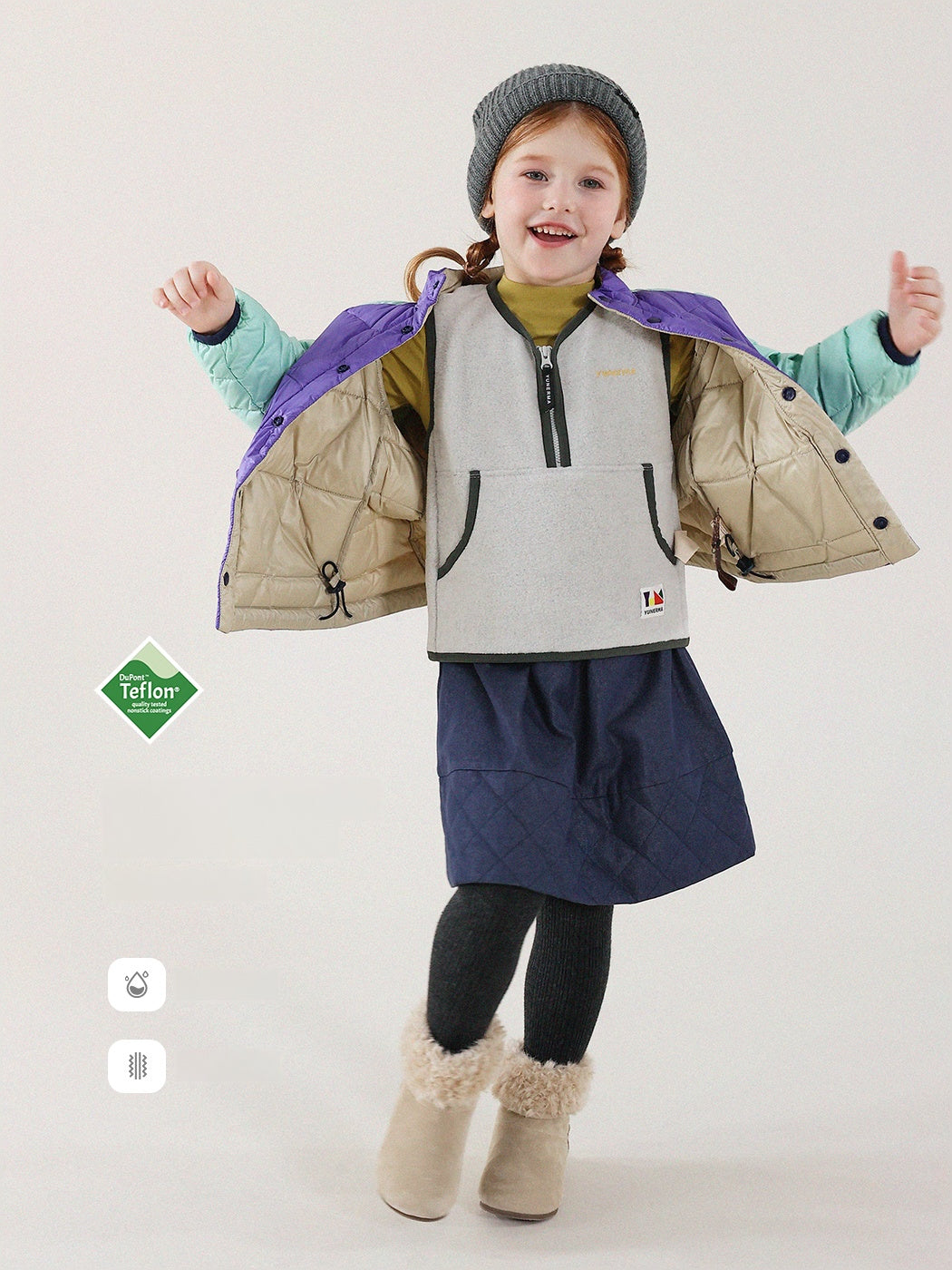 -キッズ ダウンジャケット 90%ホワイトダックダウン 撥水 軽量 アウター【mh0011344】 - mamahalo shop - ショートコート・ジャケット・ジャンパー -  べビー服 - 子供服 - 男の子 - 女の子