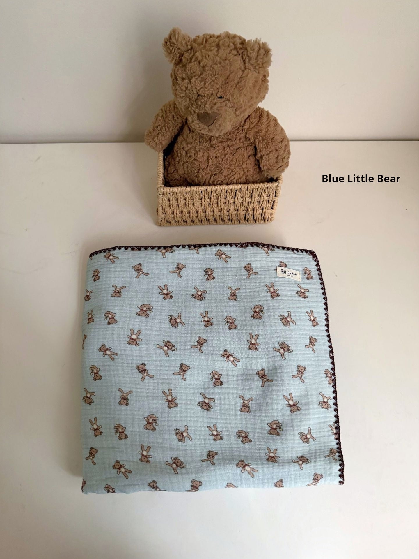 Four-Layer Gauze Cartoon Blanket おくるみ ガーゼ ブランケット【mh0013311】