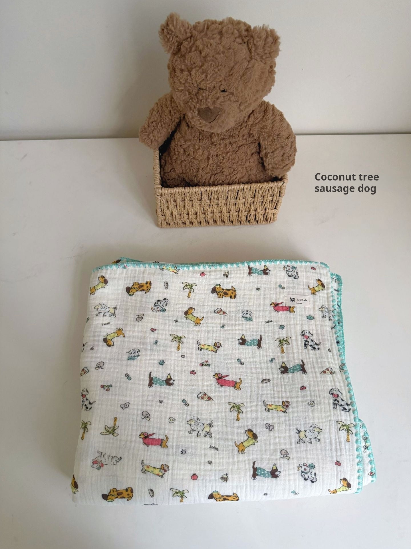 Four-Layer Gauze Cartoon Blanket おくるみ ガーゼ ブランケット【mh0013311】