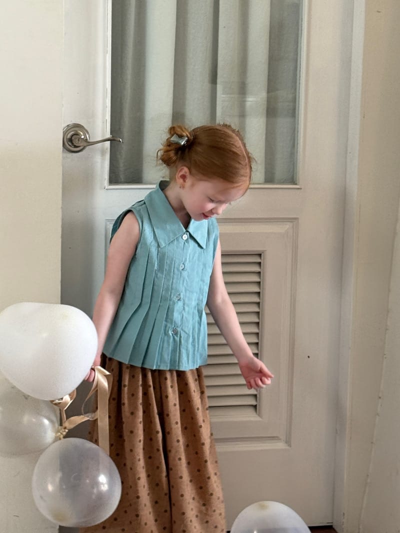 Textured Cotton Linen Culottes ドット シンプル ロングガウチョパンツ【mh0012822】 Chengle ロングパンツ・スウェットパンツ