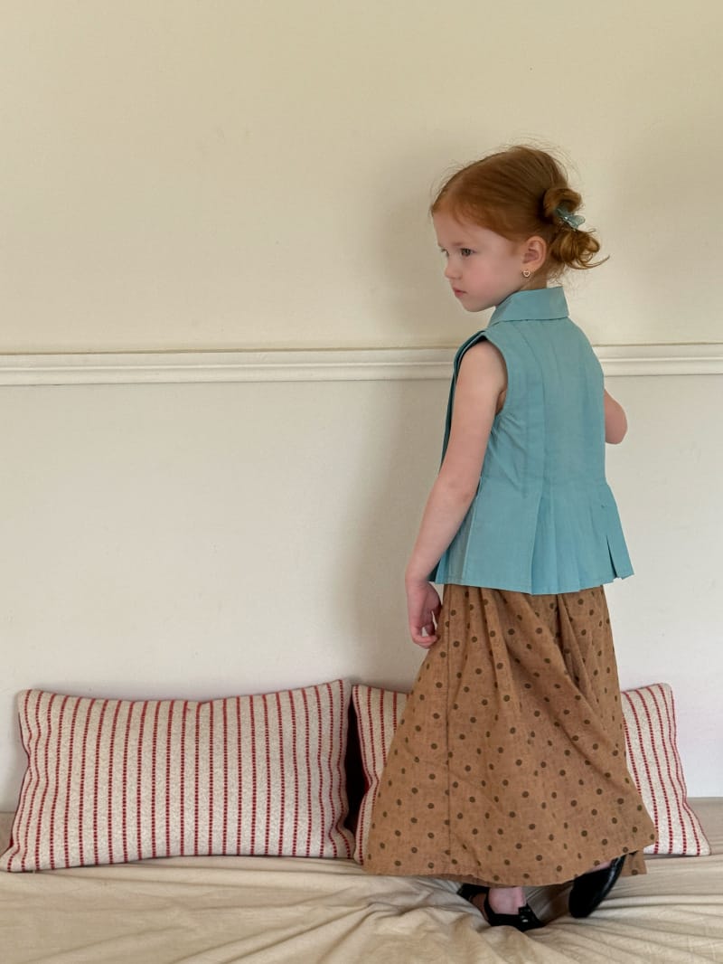 Textured Cotton Linen Culottes ドット シンプル ロングガウチョパンツ【mh0012822】 Chengle ロングパンツ・スウェットパンツ