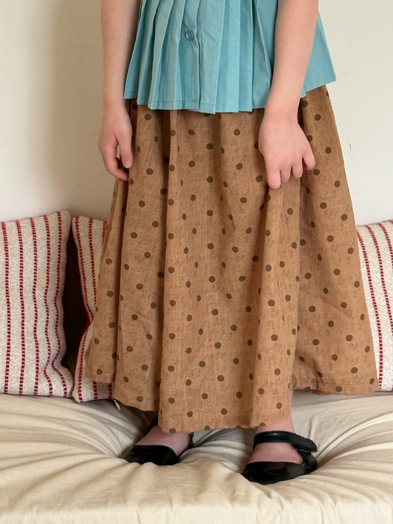 Textured Cotton Linen Culottes ドット シンプル ロングガウチョパンツ【mh0012822】 Chengle ロングパンツ・スウェットパンツ