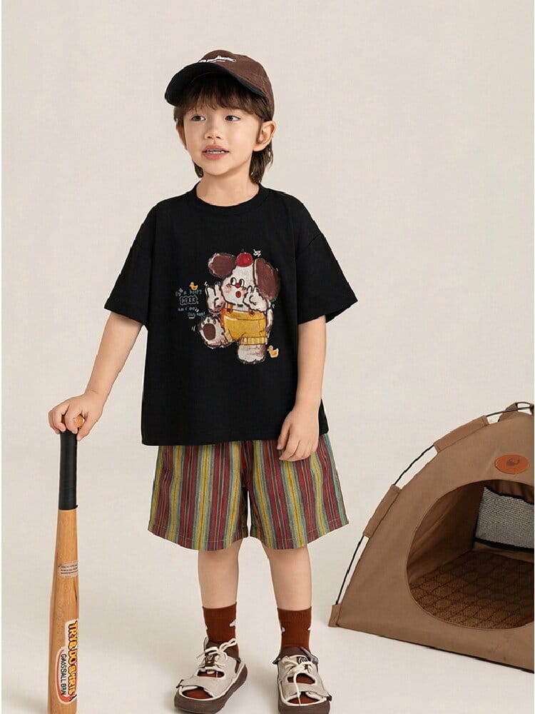 Textured Cotton Shorts ストライプ チェック ショートパンツ【mh0012728】 YoehYaul ハーフパンツ・ショートパンツ