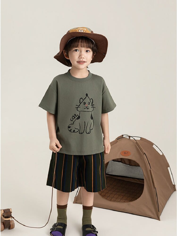 Textured Cotton Shorts ストライプ チェック ショートパンツ【mh0012728】 YoehYaul ハーフパンツ・ショートパンツ
