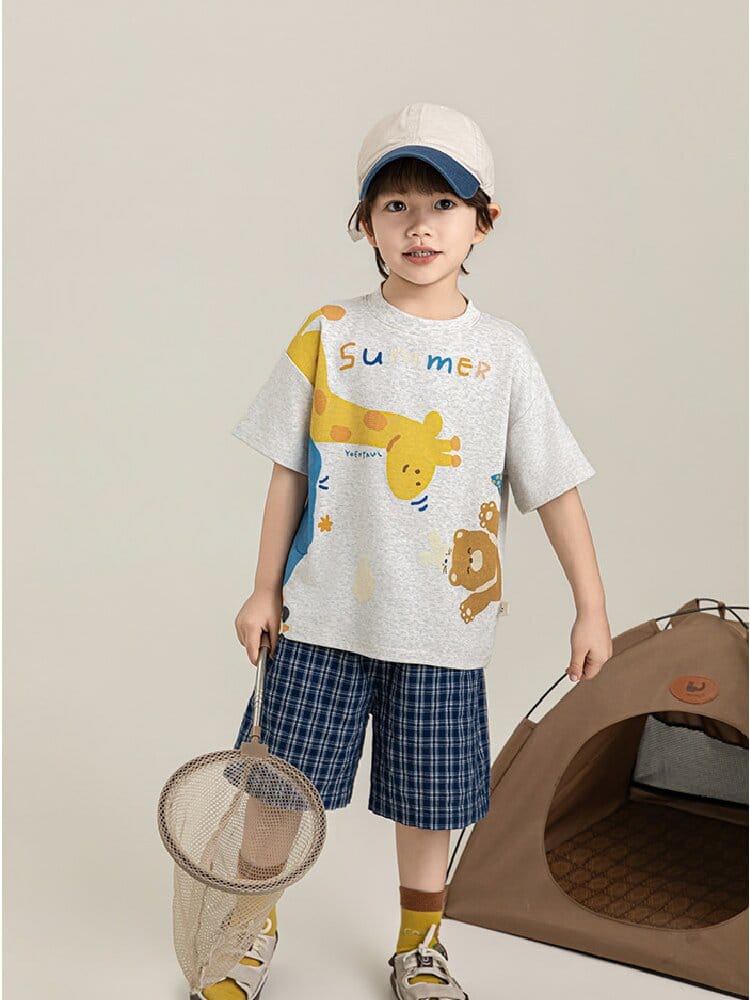 Textured Cotton Shorts ストライプ チェック ショートパンツ【mh0012728】 YoehYaul ハーフパンツ・ショートパンツ