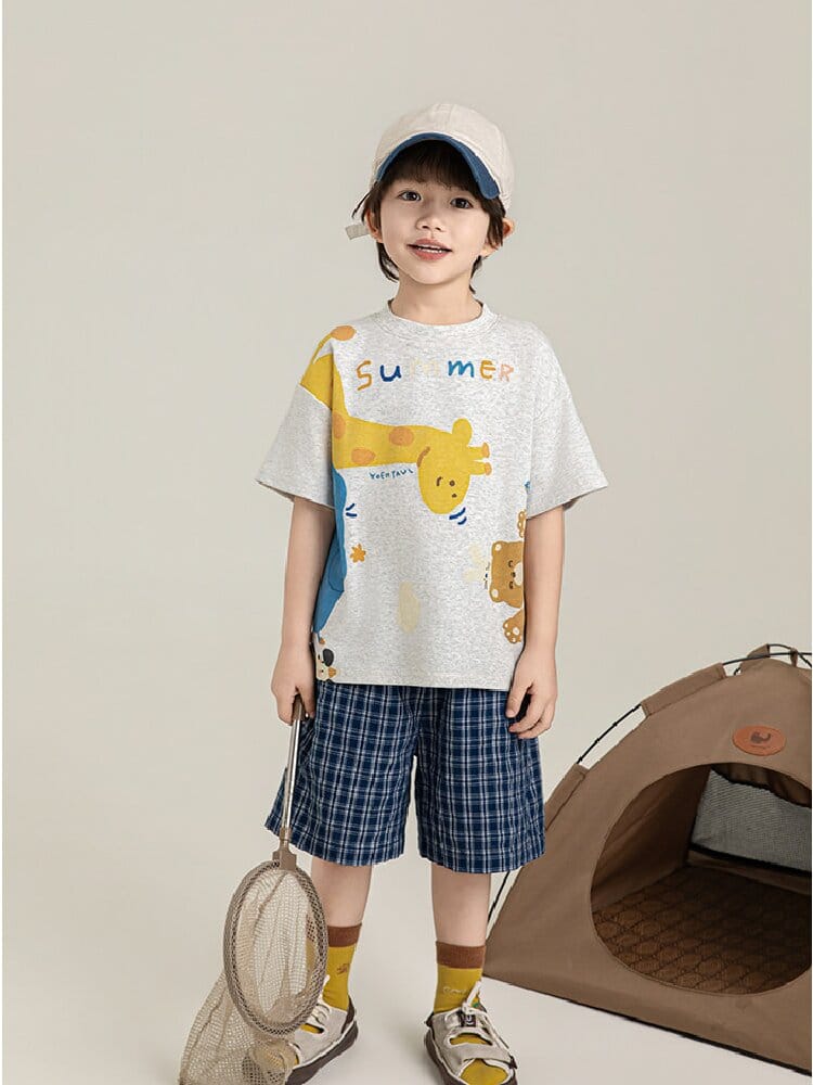Textured Cotton Shorts ストライプ チェック ショートパンツ【mh0012728】 YoehYaul ハーフパンツ・ショートパンツ