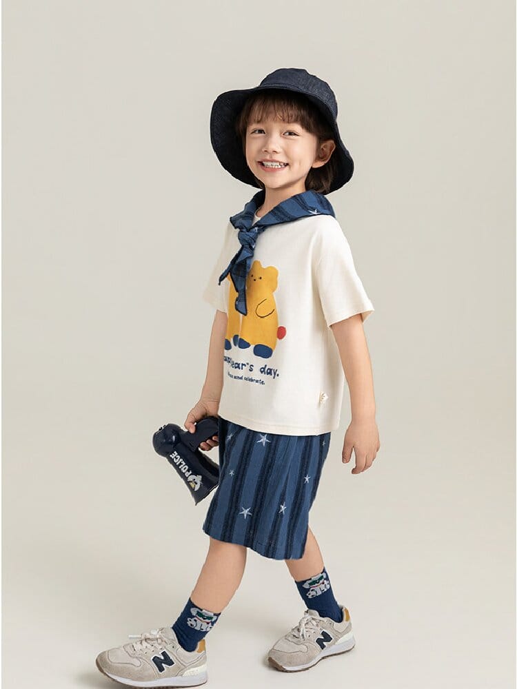 Textured Cotton Shorts ストライプ チェック ショートパンツ【mh0012728】 YoehYaul ハーフパンツ・ショートパンツ