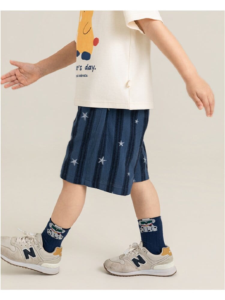 Textured Cotton Shorts ストライプ チェック ショートパンツ【mh0012728】 YoehYaul ハーフパンツ・ショートパンツ