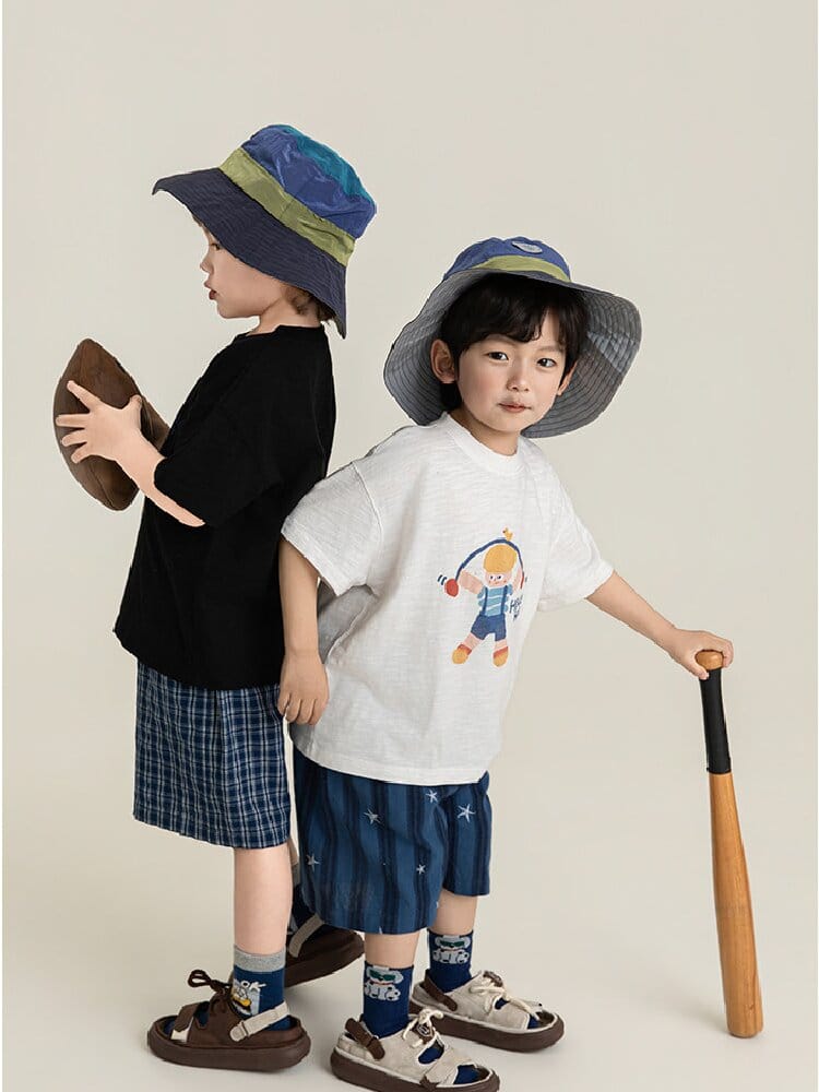 Textured Cotton Shorts ストライプ チェック ショートパンツ【mh0012728】 YoehYaul ハーフパンツ・ショートパンツ