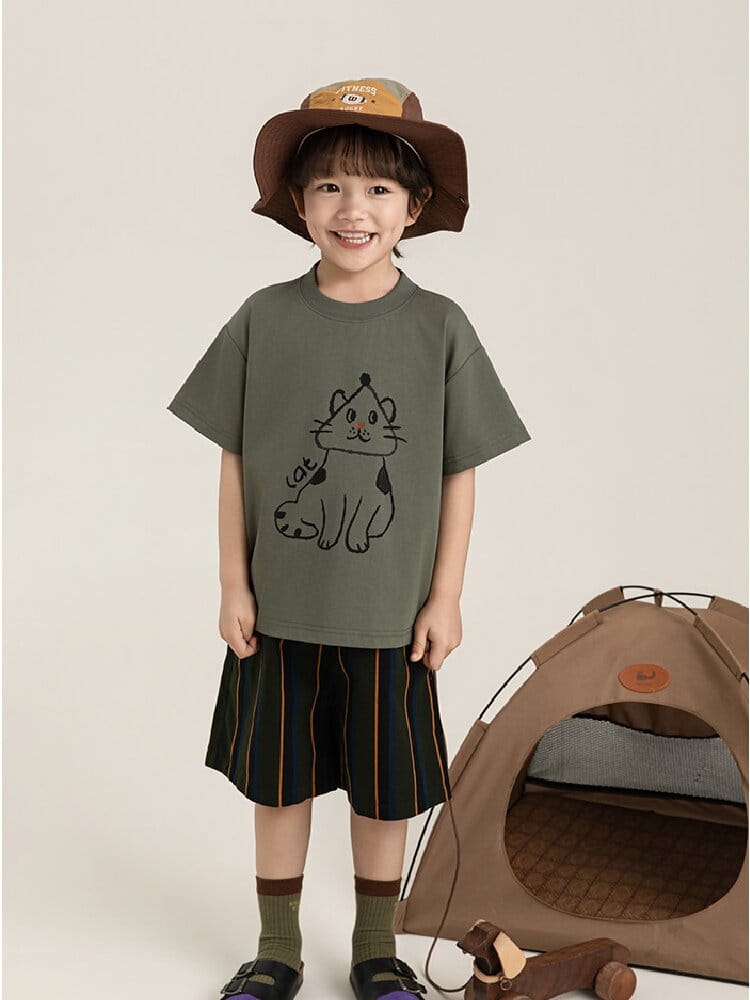 Textured Cotton Shorts ストライプ チェック ショートパンツ【mh0012728】 YoehYaul ハーフパンツ・ショートパンツ