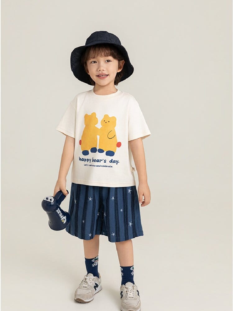Textured Cotton Shorts ストライプ チェック ショートパンツ【mh0012728】 YoehYaul ハーフパンツ・ショートパンツ