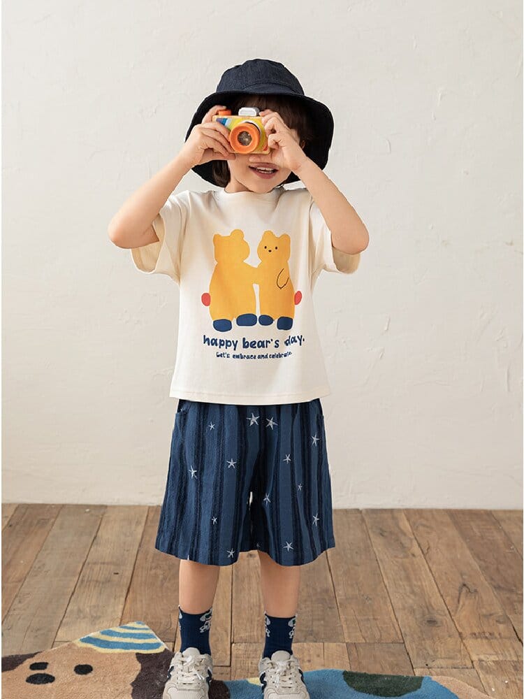 Textured Cotton Shorts ストライプ チェック ショートパンツ【mh0012728】 YoehYaul ハーフパンツ・ショートパンツ