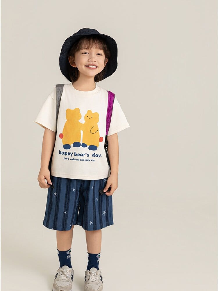Textured Cotton Shorts ストライプ チェック ショートパンツ【mh0012728】 YoehYaul ハーフパンツ・ショートパンツ