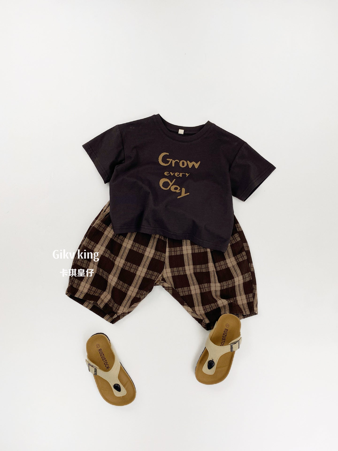 Textured Loose Fit Short Pants ブロックチェック ハーフパンツ【mh0012841】 Gikv king ハーフパンツ・ショートパンツ