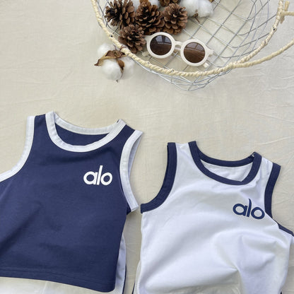 Thin Summer Casual Vest Shorts Set カジュアル セットアップ タンク ショートパンツ【mh0012298】 yi nian ni