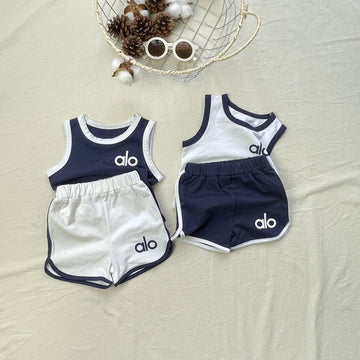 Thin Summer Casual Vest Shorts Set カジュアル セットアップ タンク ショートパンツ【mh0012298】 yi nian ni