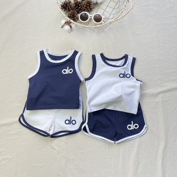 Thin Summer Casual Vest Shorts Set カジュアル セットアップ タンク ショートパンツ【mh0012298】 yi nian ni